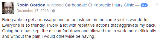  Carbondale Chiropractic Injury Clinic Testimonial