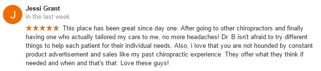 Carbondale Chiropractic Injury Clinic Testimonial