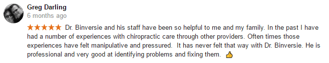 Carbondale Chiropractic Injury Clinic Testimonial