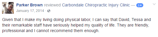  Carbondale Chiropractic Injury Clinic Testimonial