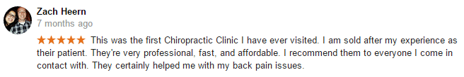 Carbondale Chiropractic Injury Clinic Testimonial