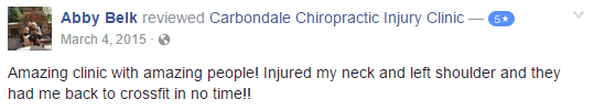  Carbondale Chiropractic Injury Clinic Testimonial