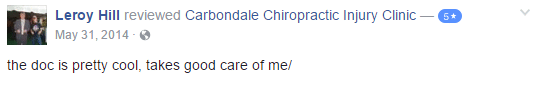  Carbondale Chiropractic Injury Clinic Testimonial