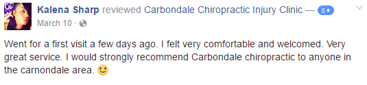  Carbondale Chiropractic Injury Clinic Testimonial